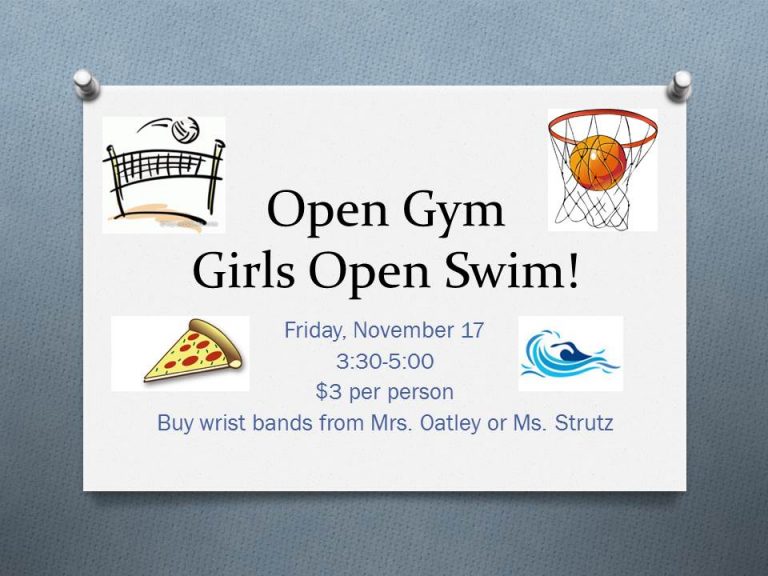Open Gym & Open Pool