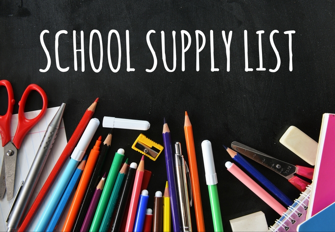 McCollough School Supply Lists
